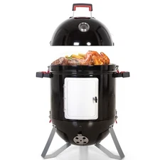 Charcoal Grill Smoker BBQ Grill Outdoor Vertical Smoke Portable Meat Cooker