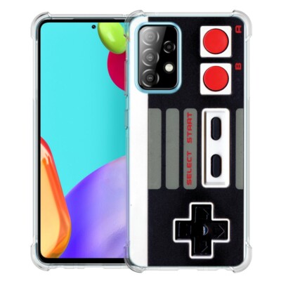 (Retro Controller)ShockProof TPU phone case cover(Clear)for Samsung Galaxy  A52