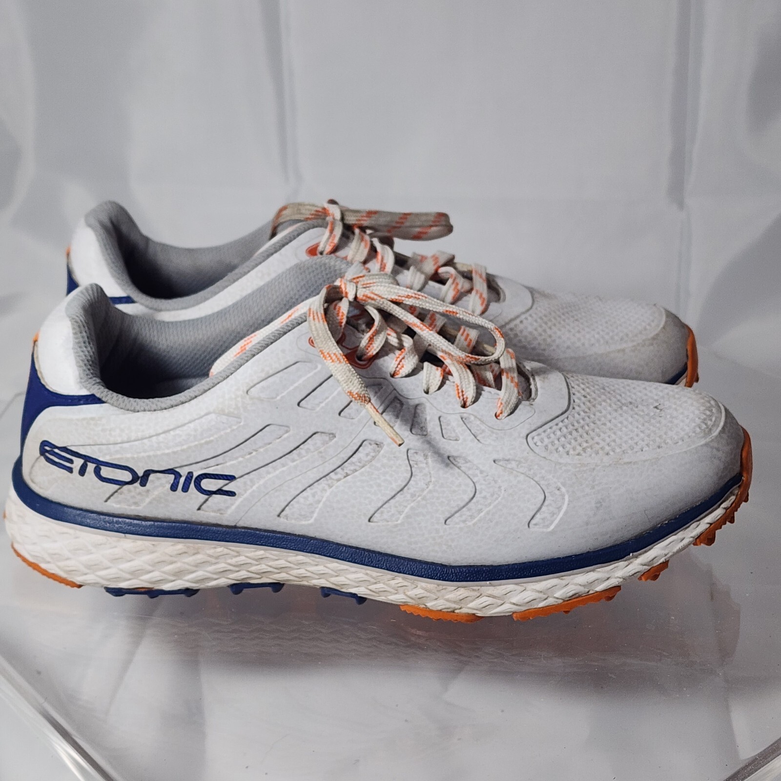 Etonic Golf Difference Spikeless Shoes Men 9.5 2E White/Blue/Orange