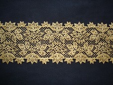 beautiful gold floral decorative edible cake lace, wedding decoration