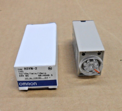 NEW OMRON H3YN-2 H3YN2 TIMER RELAY MODULE 1S/10S/1MIN/10MIN 24VDC (17 AVAIL)