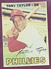 1967 Topps Venezuela #314 Tony Taylor Spanish Back Very Rare Find Sharp Edges