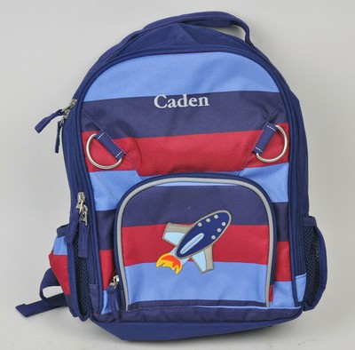 Pbk Pottery Barn Kids Caden Kid S Youth Backpack Red Blue Stripe