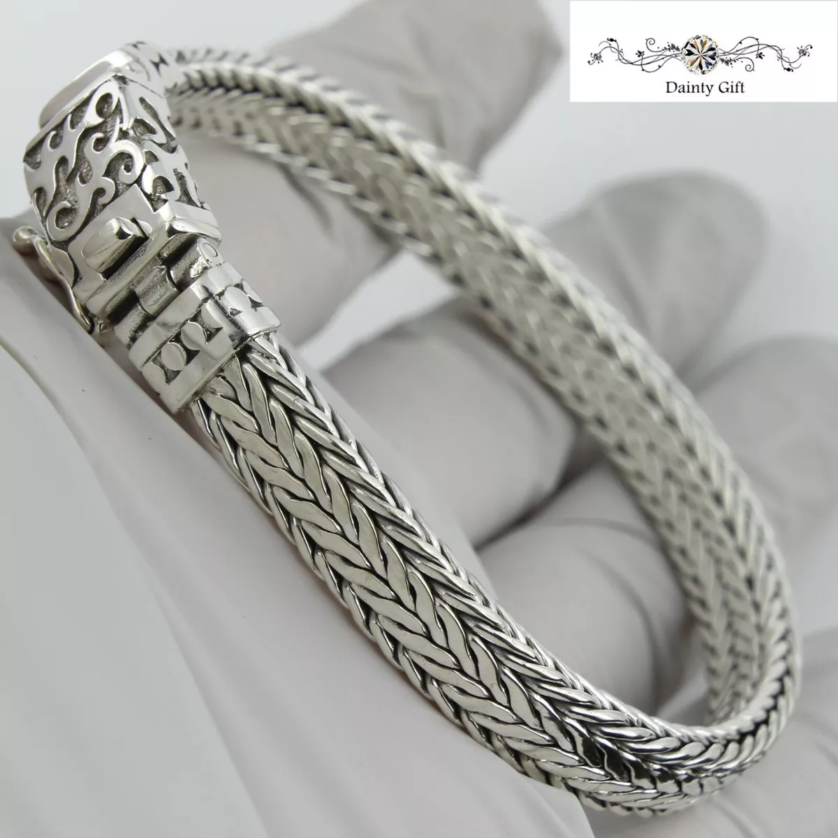 Hand chain 2024 silver mens