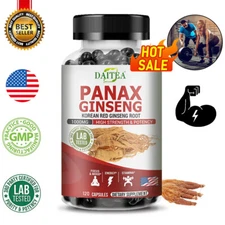 Korean Ginseng 1000 Mg Capsules High Strength Supports Focus and Energy