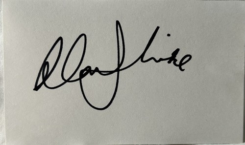 Alan Thicke kanadischer Schauspieler Songwriter Show Moderator Unterschrift auf Karteikarte Original - Bild 1 von 2
