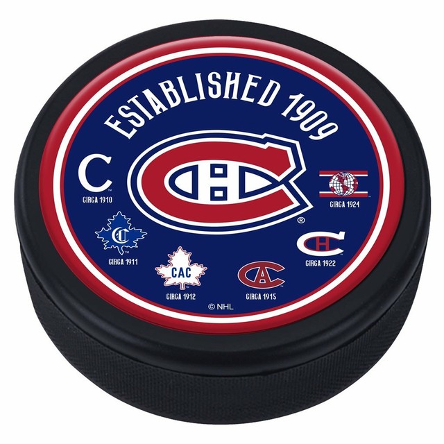 Montreal Canadiens Heritage Dome Hockey Puck Established 1909 NEW
