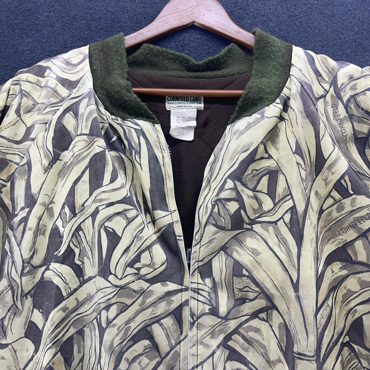 VTG Original Cornfield Camo Men's 4XLarge Jacket Quilted VTG Original Cornfield Camo Men's 4XLarge Jacket Quilted