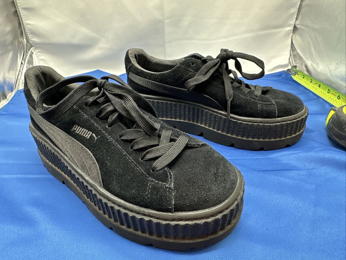Puma Fenty Rihanna Womens 8 Black Suede Cleated Creeper Puma Fenty Rihanna Womens 8 Black Suede Cleated Creeper
