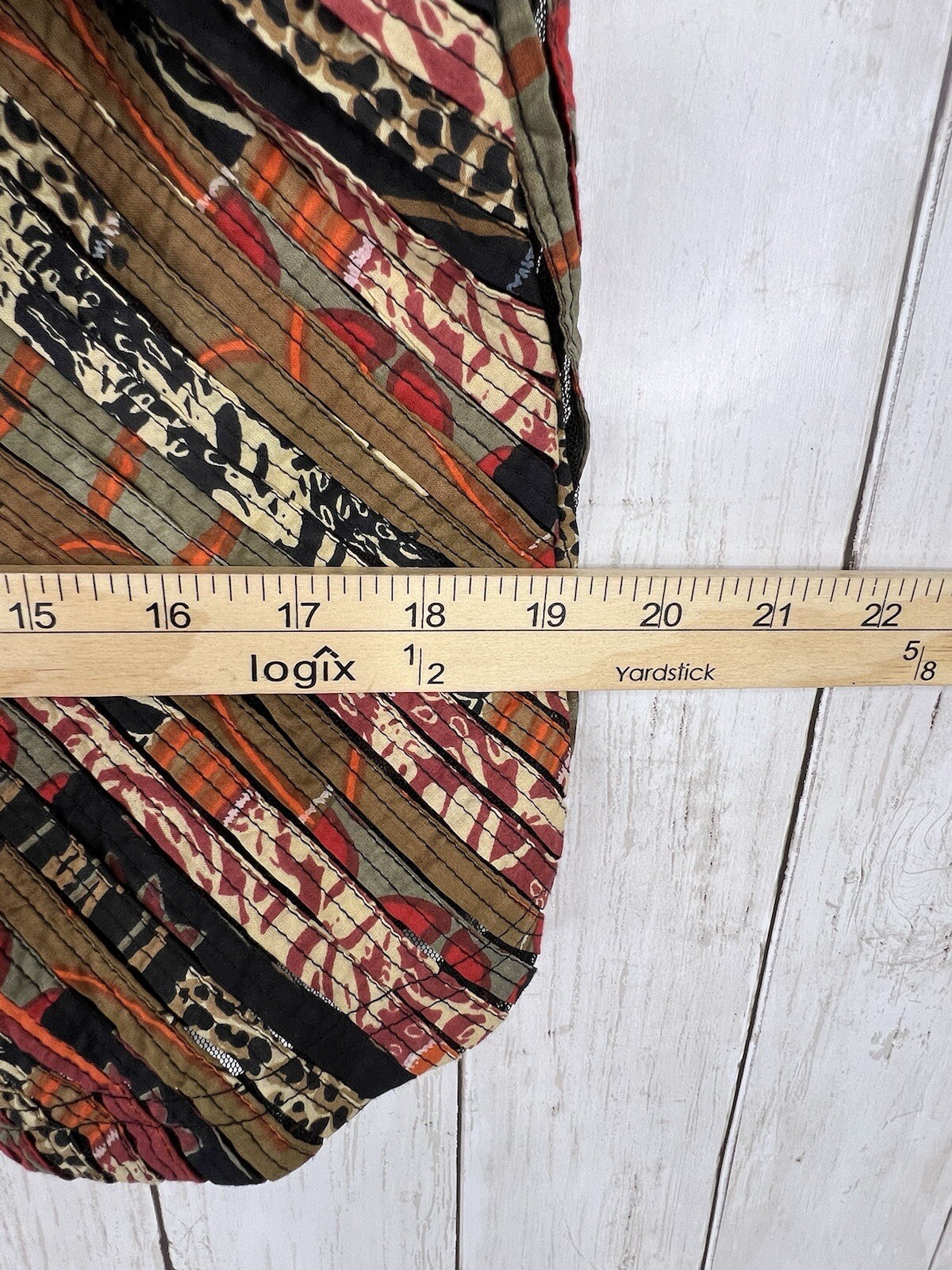 Multiples Jacket Shacket Large Zip Animal Print O… - image 5