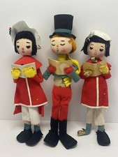 R Dakin Dream Dolls Carolers Set 3 Holiday Christmas Figures Singers For Repair