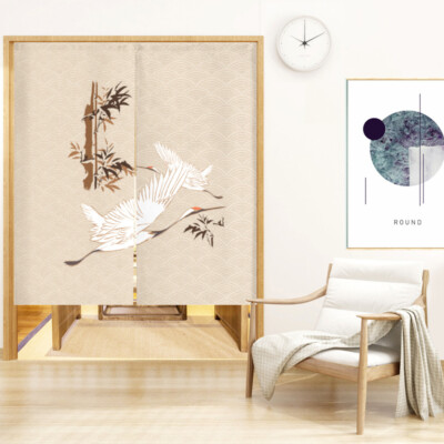Chinese Kitchen Door Curtain Room Divider Tapestry Flower Doorway