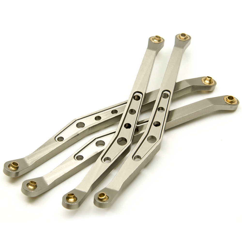 Aluminum Lower & Upper Suspension Link Rod Linkage Set For RC 1/10