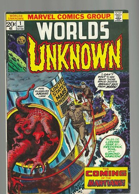 1973 Marvel-Worlds Unknown #!-Day After DayThe Martians Came-20 Cents-Fine