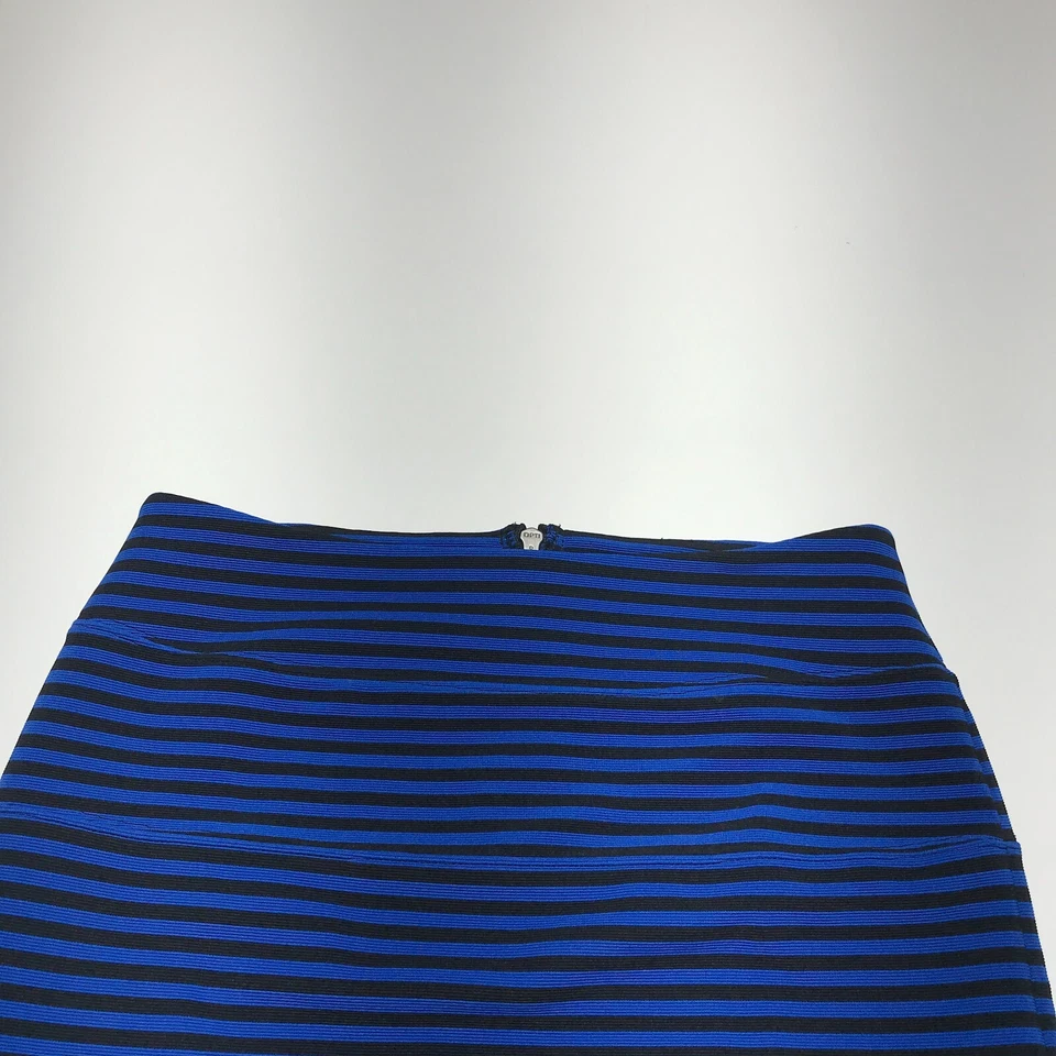 Falda rosa Victoria's Secret para mujer talla pequeña azul negro a rayas vendaje ceñido al cuerpo Foto 3 de 4