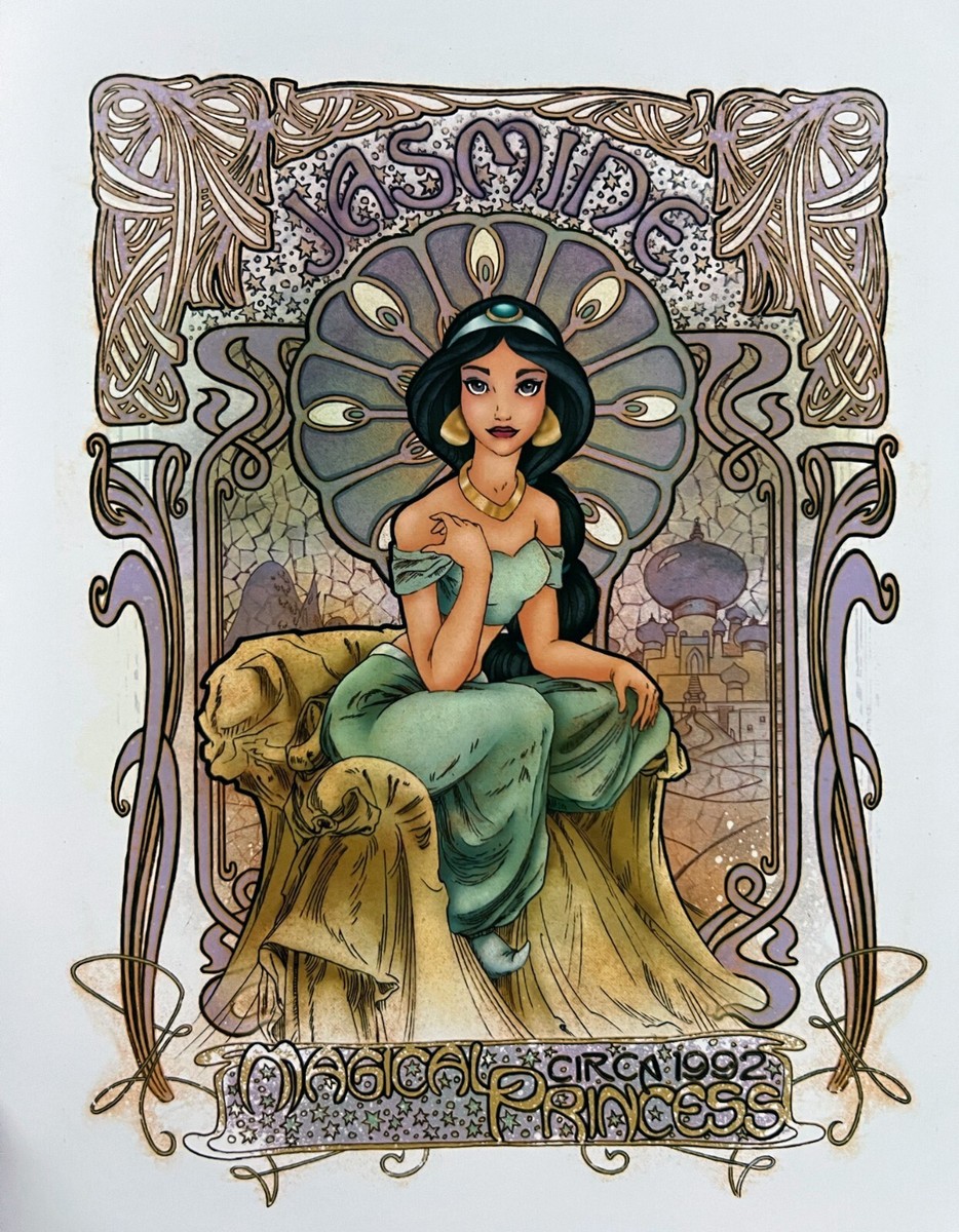 Jasmine (Aladdin) Disney Princess Concept Book Art(9in x 10.5in