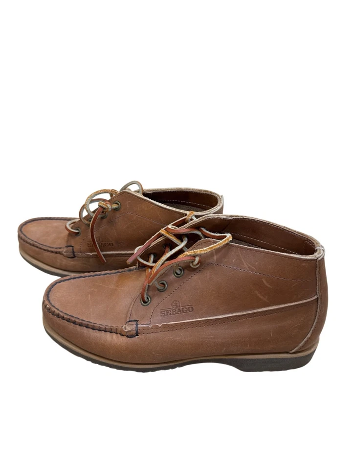 Sebago Womens Brown Leather Chukka Boots Size 6.5W SKU8134 - Image 3 of 4