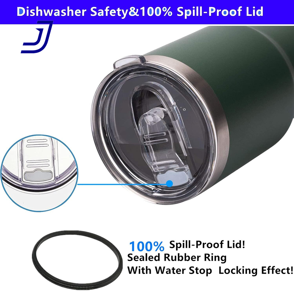 Spillproof 30 Oz Tumbler Lids Replacement for Stainless Steel Travel Cup