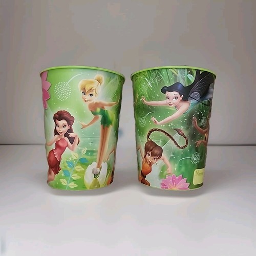 Disney Fairies 2ct Plastic Re-Usable 16oz Party Cups Birthday Everyday BPA Free