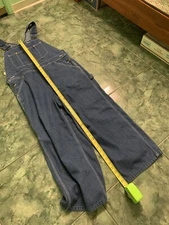 Vintage Sears Roebuck Men’s Denim Carpenter Bibs Overalls - 34x30