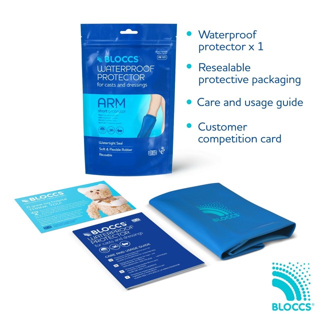 Bloccs Short Arm Waterproof Cast Cover for Adults (P6370) for sale