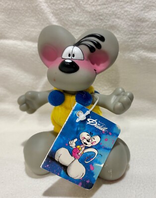 Depesche Diddl Maus Figure Plastic 90s Cartoon Mouse Collectible Toy with Tag