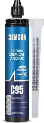 Demsun C95 Polyester chemischer Anker 345ml schnell aushärtendes Fixierharz - 12er Box