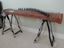 Whole Piece Guzheng, Chinese Zither, 53  L, 21 string, Dug from whole truck 