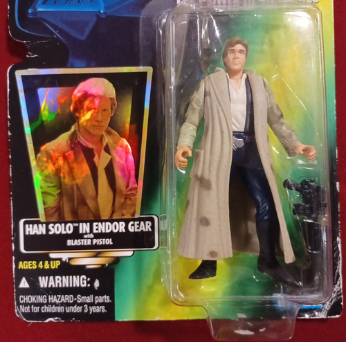 Kenner Power Of The Force Han Solo Endor Gear Action Figure Blaster NIB* Sealed - Picture 5 of 17