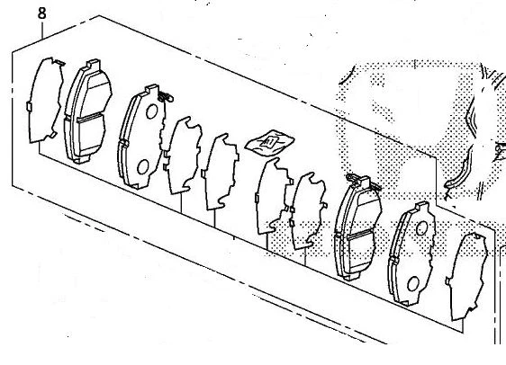 Juego de pastillas de freno delanteras originales OEM Acura RSX tipo S 2002-2006 pastillas de freno Foto 2 de 2