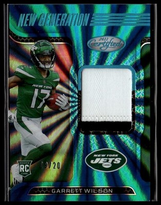 2022 Certified #NGJ-GW Garrett Wilson RC Jerseys Mirror Teal /20 sellerMB