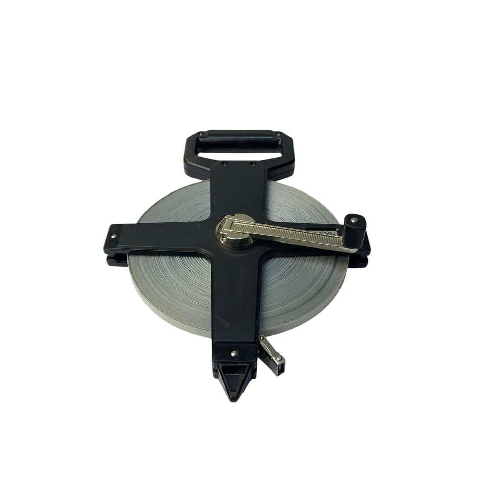 Cinta de acero revestida de nailon vintage Tajima CST 200 pies 81-20080A con caja Foto 2 de 4