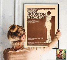 Cissy Houston 1978 New York: Live Konzert Tour Repro Poster - 30"x24"