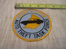 Vintage RARE! ESSEX UNION Auto Theft Task Force (NJ) Police Patch WOW!!