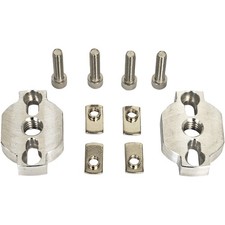 Silver/Black Aluminum Low-Profile Anchor Kit Fit CF Moto CFORCE Strong Clamp 2X