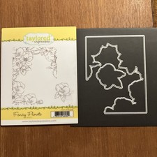 Taylored Expressions Fancy Florets Telg08 Stamp Die Set Combo Border Flower