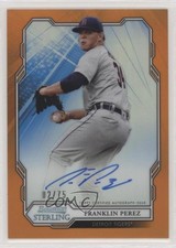2019 Bowman Sterling Prospect Orange Refractor 2/75 Franklin Perez Auto 2r8