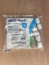 Hep20 Pb Straight Connector 15mm Push Fit plumbing, hd1 15 w  NEW, pack of 10