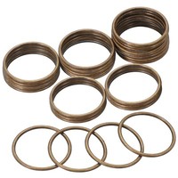 "20 StüCk Metall-O-Ringe, 40 Mm / 1,6\" O-Ring-Schnalle Aus Zinklegierung, Bronze"