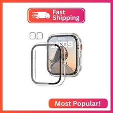 2 Pack Case with Tempered Glass Screen Protector for Apple Watch Series 3/2/1 42
