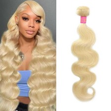 24Inch Blonde Bundles Human Hair 613 Body Wave Bundles Human Hair Extensions,...