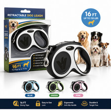 Large 16.5 FT Retractable Dog Leash Automatic Heavy Duty Dog leash for Pet Dogs