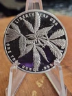 Liberty Leaf Indica Marijuana Cannabis Coin 1 Troy Oz .999 Fine Silver Round
