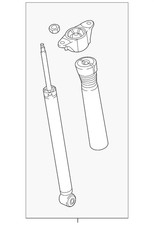 Genuine Mazda Suspension Shock Absorber Tk50-28-910j