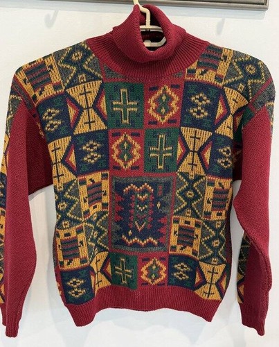 Sears Roebuck, Sears Roebuck Vintage Womens Acrylic Wool Blend Turtlneck Sweater Small Italy