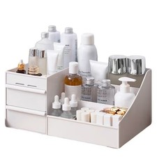 Dressing Table Makeup Storage Box Drawer Desktop Cosmetic Organizer Tidy Case