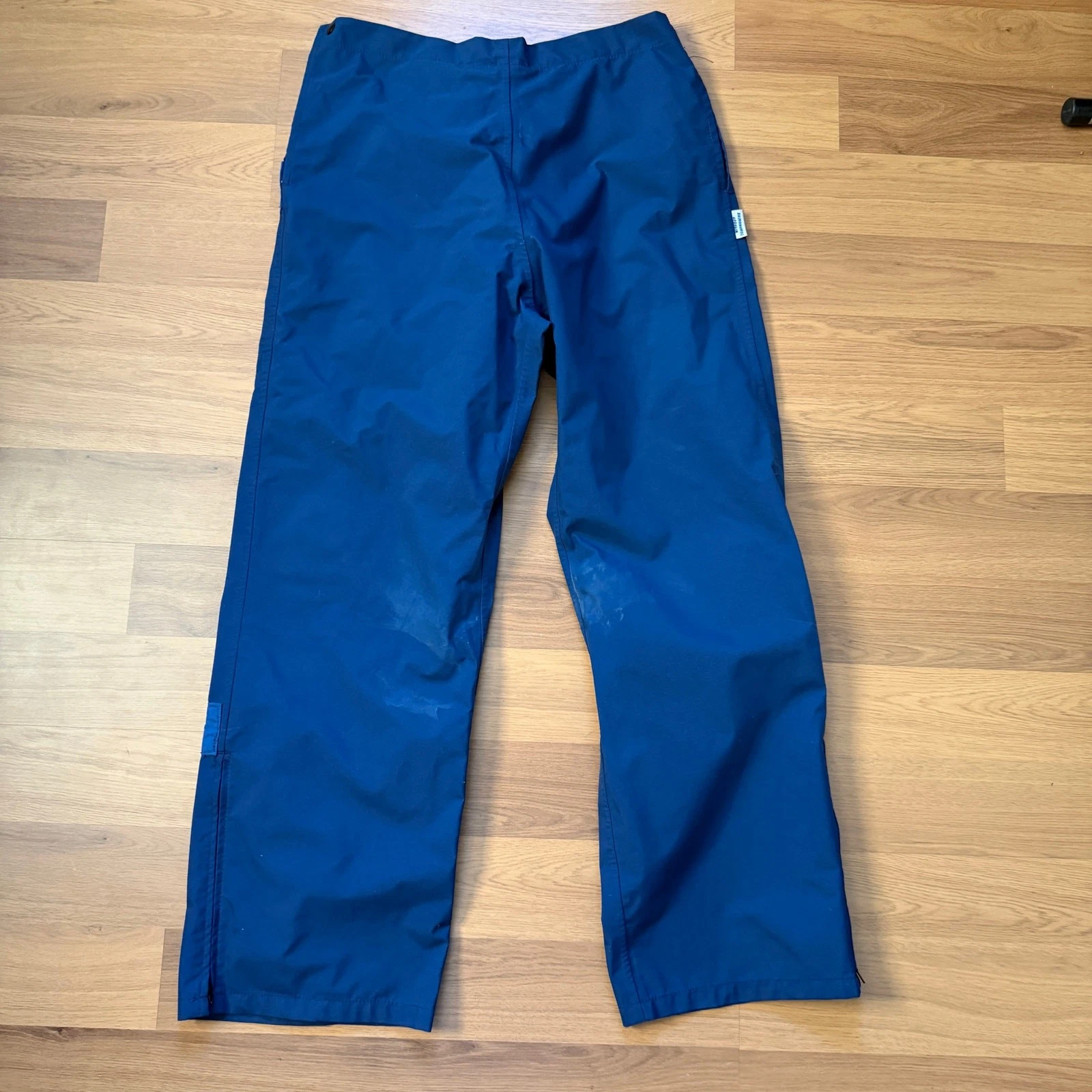 Men's Vintage 80's REI Navy Blue Gore-Tex Shell Waterproof Ski Pants Sz Medium