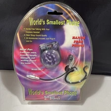 World's Smallest Phone Hand's Free Purple Model WP-1 Smart Planet New Sealed
