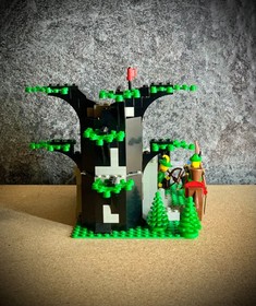 Lego Castle - 6066 - Camouflaged Outpost - 1987 + Complete + Instructions