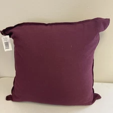 Rizzy Home Pillow Purple 20 In X 20 In Removable Cover